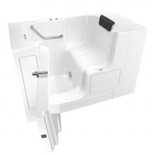 American Standard 3252OD.105.ALW-PC - Gelcoat Premium Series 32 x 52 -Inch Walk-in Tub With Air Spa System - Left-Hand Drain
