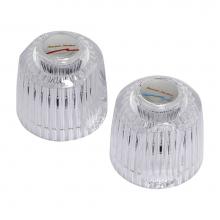 American Standard 042590-0070A - Large Acrylic Knob Handle Kit with Hot and Cold (2-Piece)