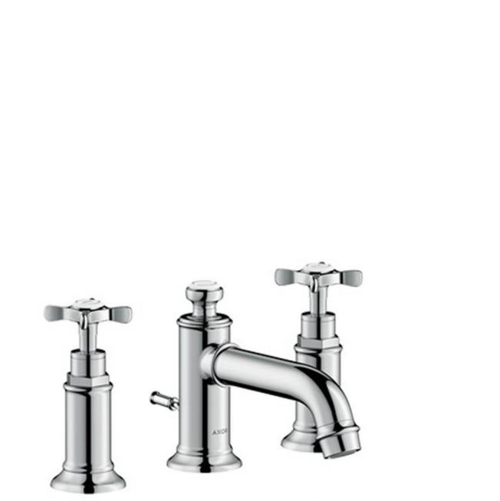 AXOR Montreux Widespread Faucet 30 with Cross Handles and Pop-Up Drain, 1.2 GPM in Chrome