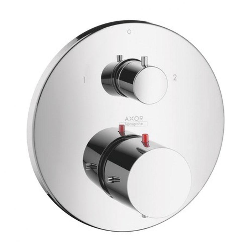 AXOR Starck Thermostatic Trim with Volume Control and Diverter in Chrome