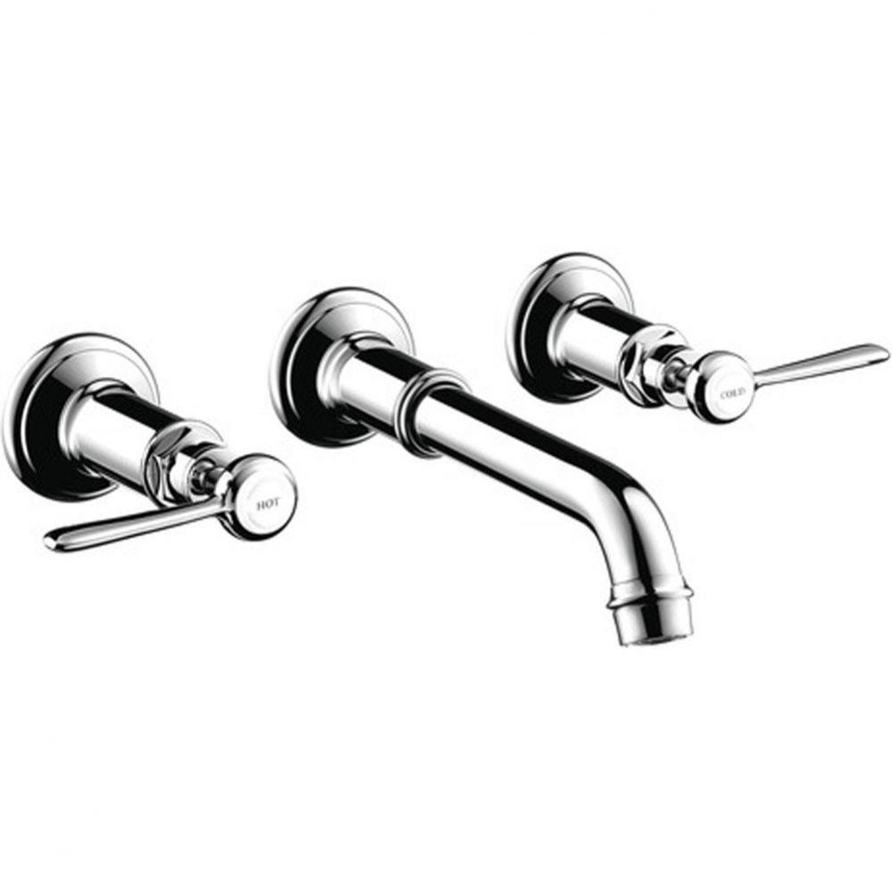 AXOR Montreux Wall-Mounted Widespread Faucet Trim with Lever Handles, 1.2 GPM in Chrome