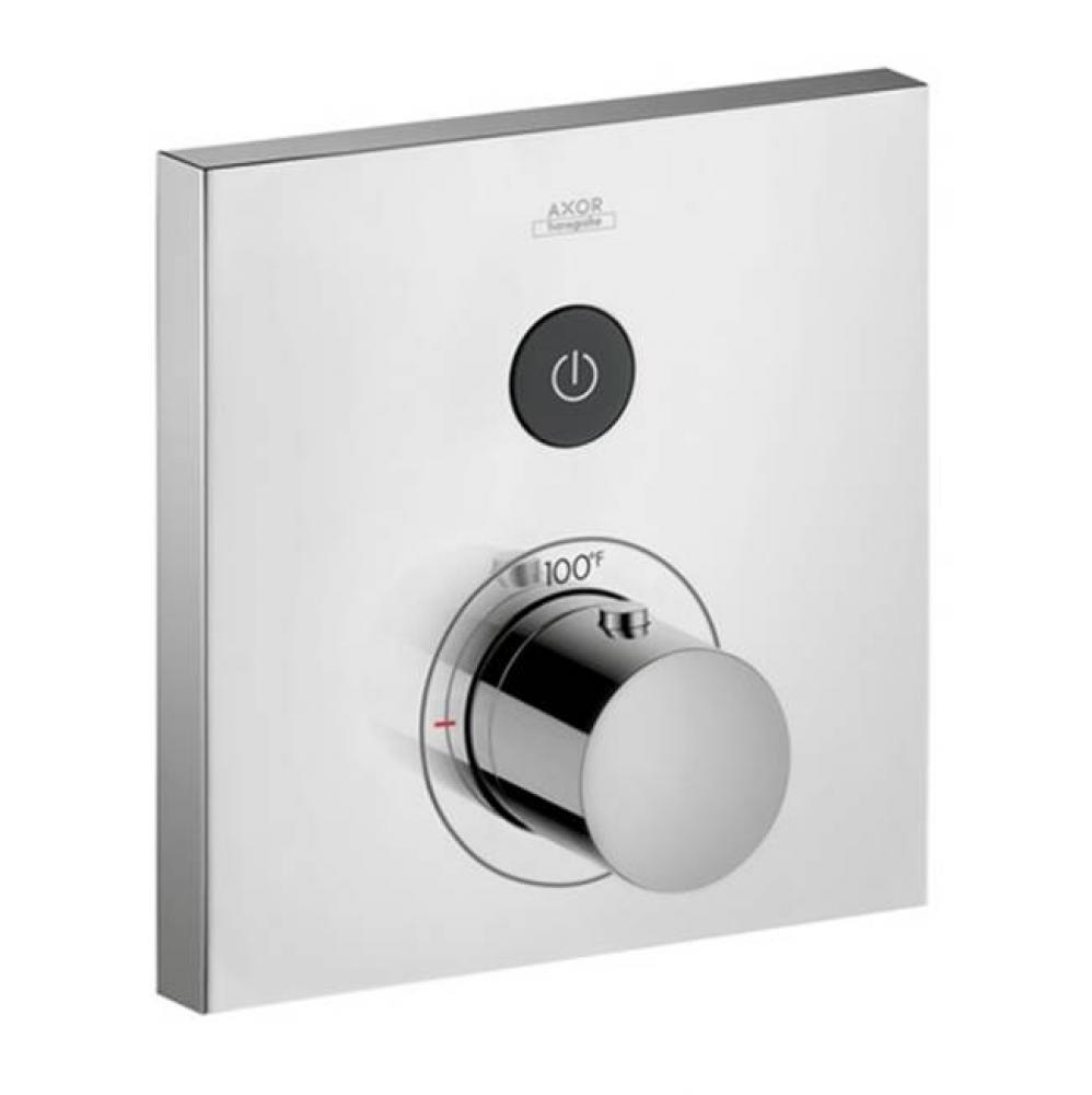 AXOR ShowerSelect Thermostatic Trim Square for 1 Function in Chrome