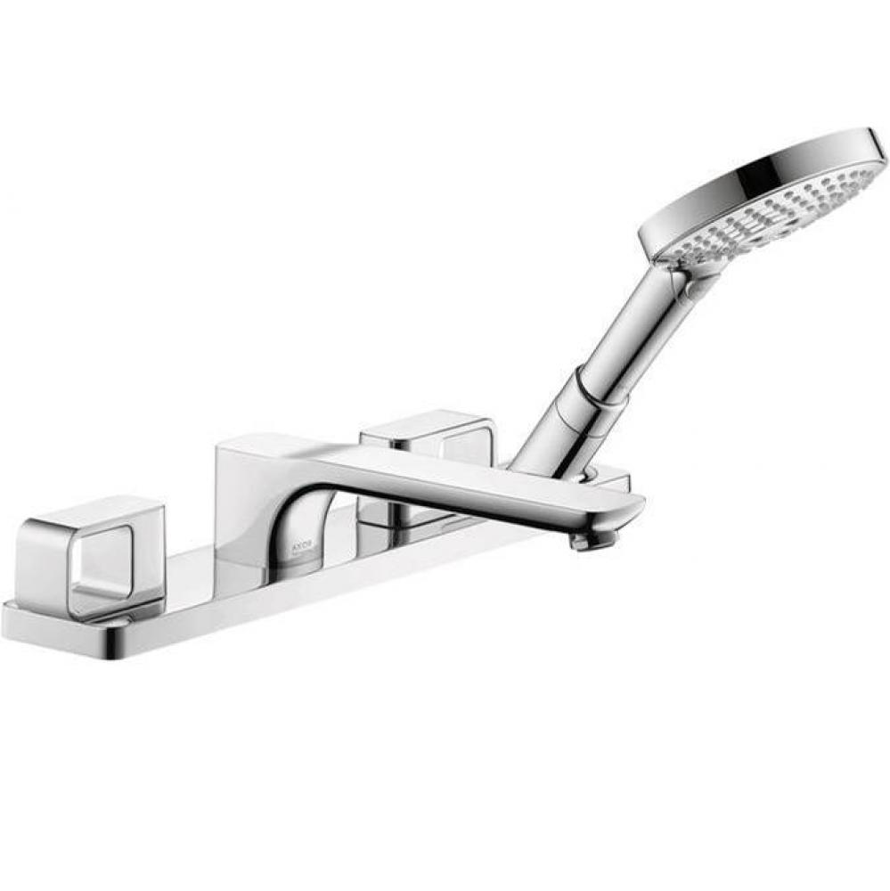 AXOR Urquiola 4-Hole Roman Tub Set Trim with 1.75 GPM Handshower in Chrome