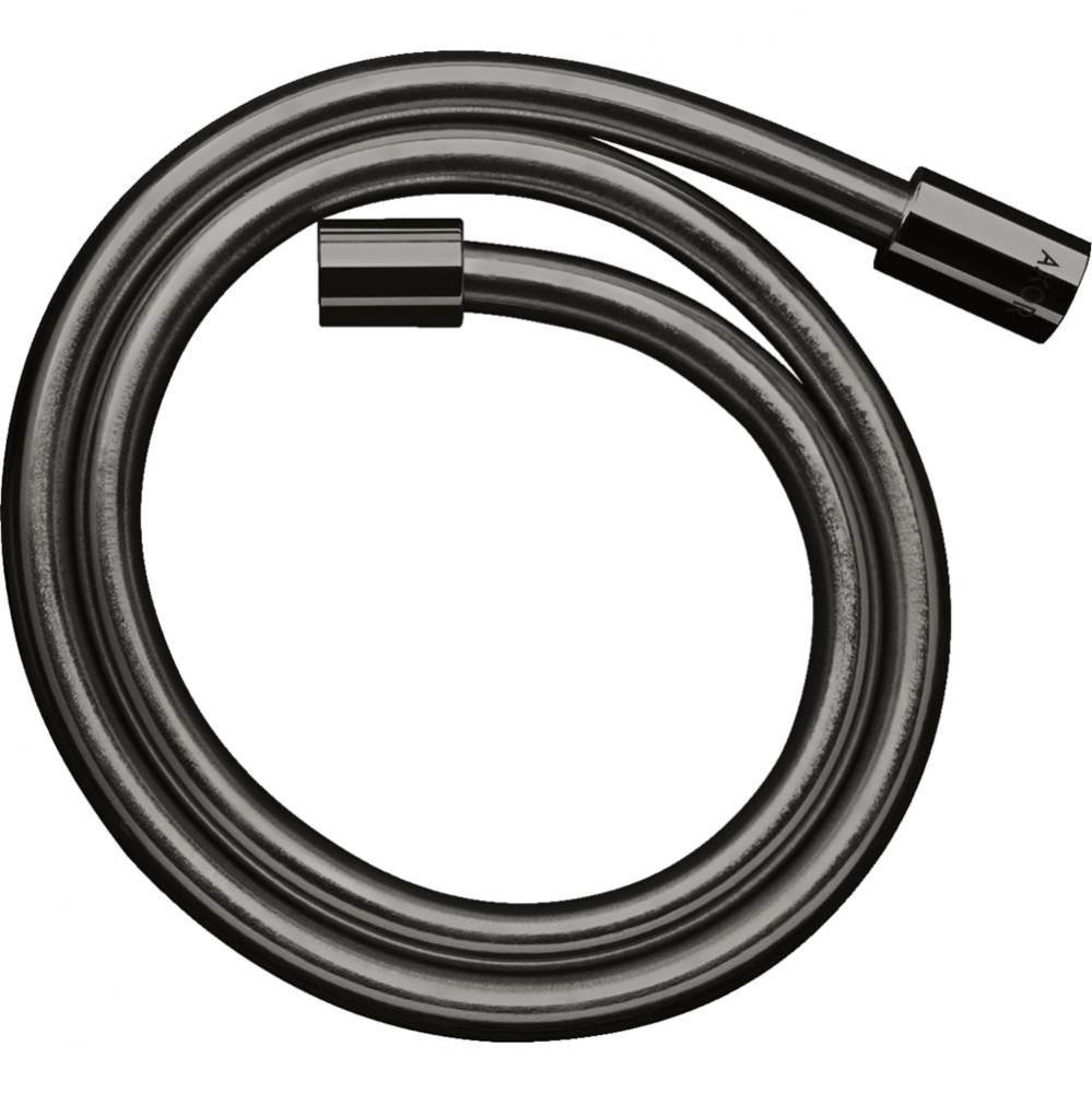AXOR ShowerSolutions Techniflex Hose with Cylindrical Nut, 49'' in Polished Black Chrome