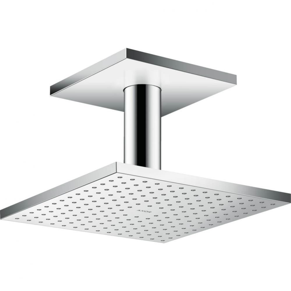 AXOR ShowerSolutions Showerhead 250 Square 2-Jet Ceiling Connection, 1.75 GPM in Chrome