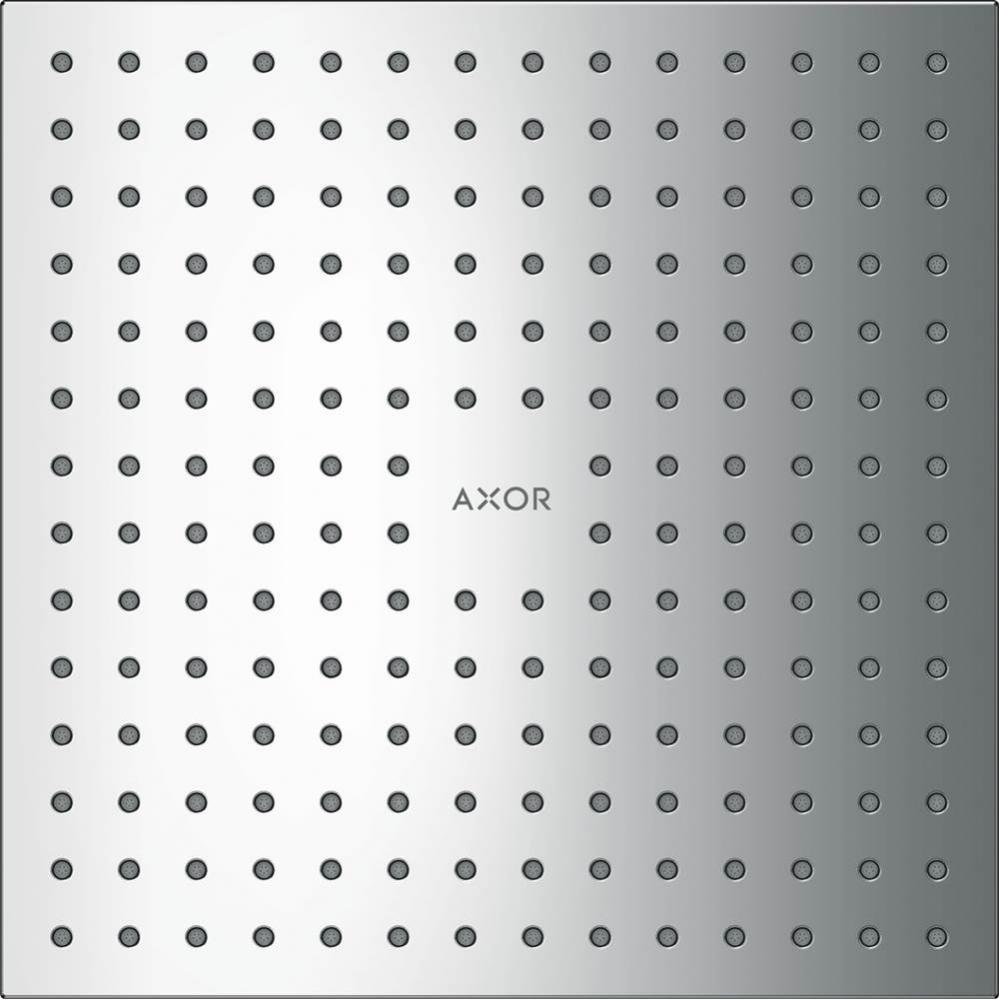 AXOR ShowerSolutions Showerhead 250 Square 2-Jet, 2.5 GPM in Chrome