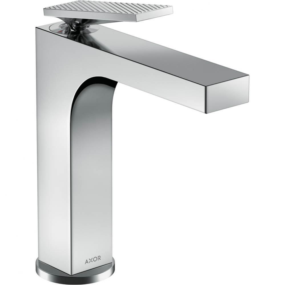 AXOR Citterio Single-Hole Faucet 160 with Pop-Up Drain- Rhombic Cut, 1.2 GPM in Chrome