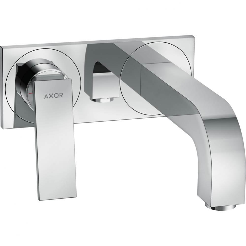 AXOR Citterio Wall-Mounted Single-Handle Faucet Trim with Base Plate, 1.2 GPM in Chrome