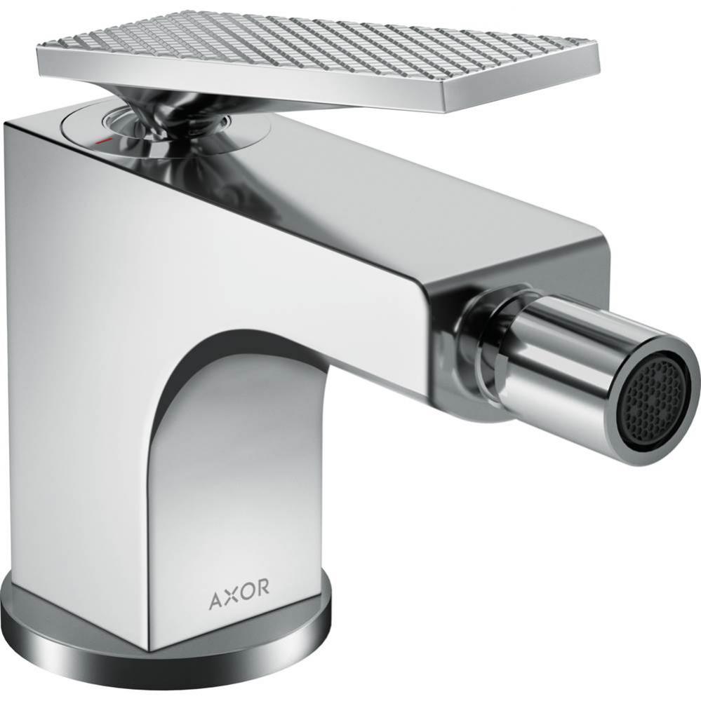 AXOR Citterio Single-Hole Bidet Faucet with Pop-Up Drain- Rhombic Cut, 1.5 GPM in Chrome