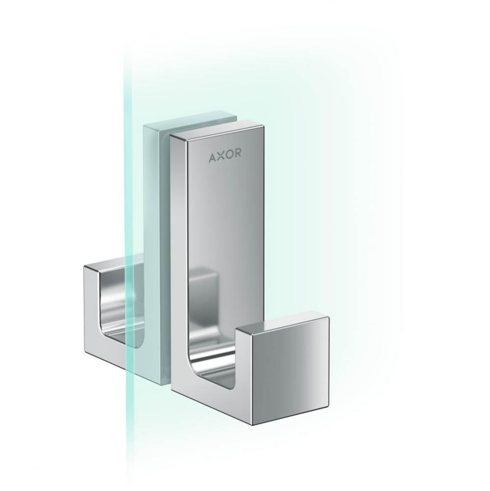AXOR Universal Rectangular  Shower Door Handle in Chrome