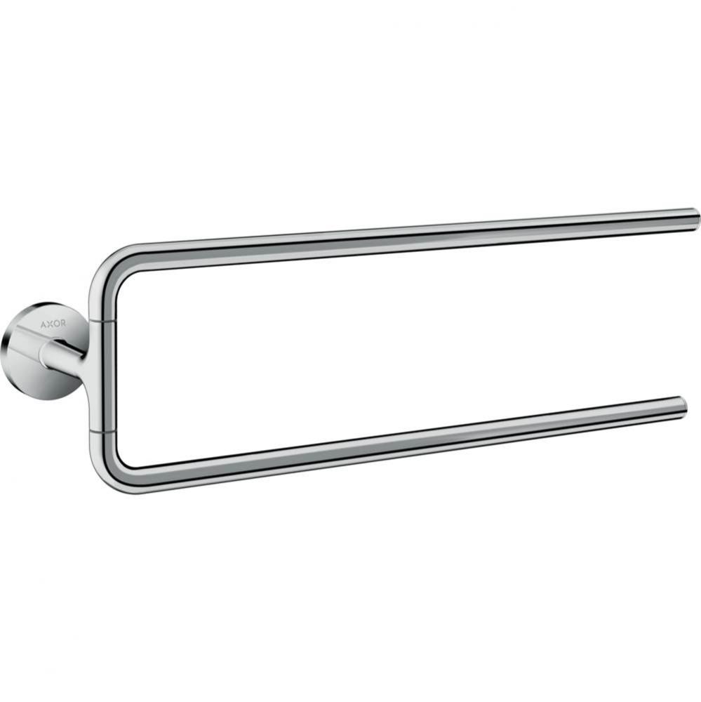 AXOR Universal Circular Double Towel Bar, 20'' in Chrome