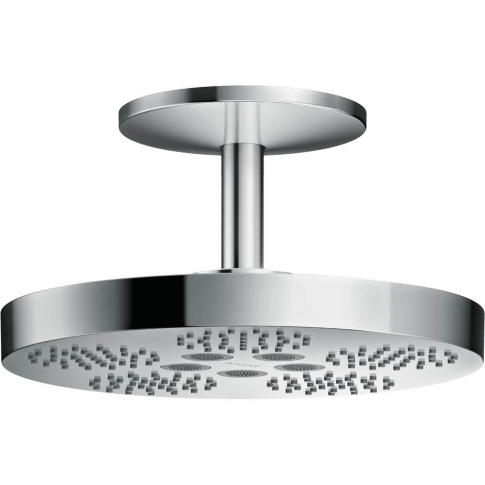 AXOR ONE Showerhead 280 2-Jet with Ceiling Mount Trim, 1.75 GPM in Chrome