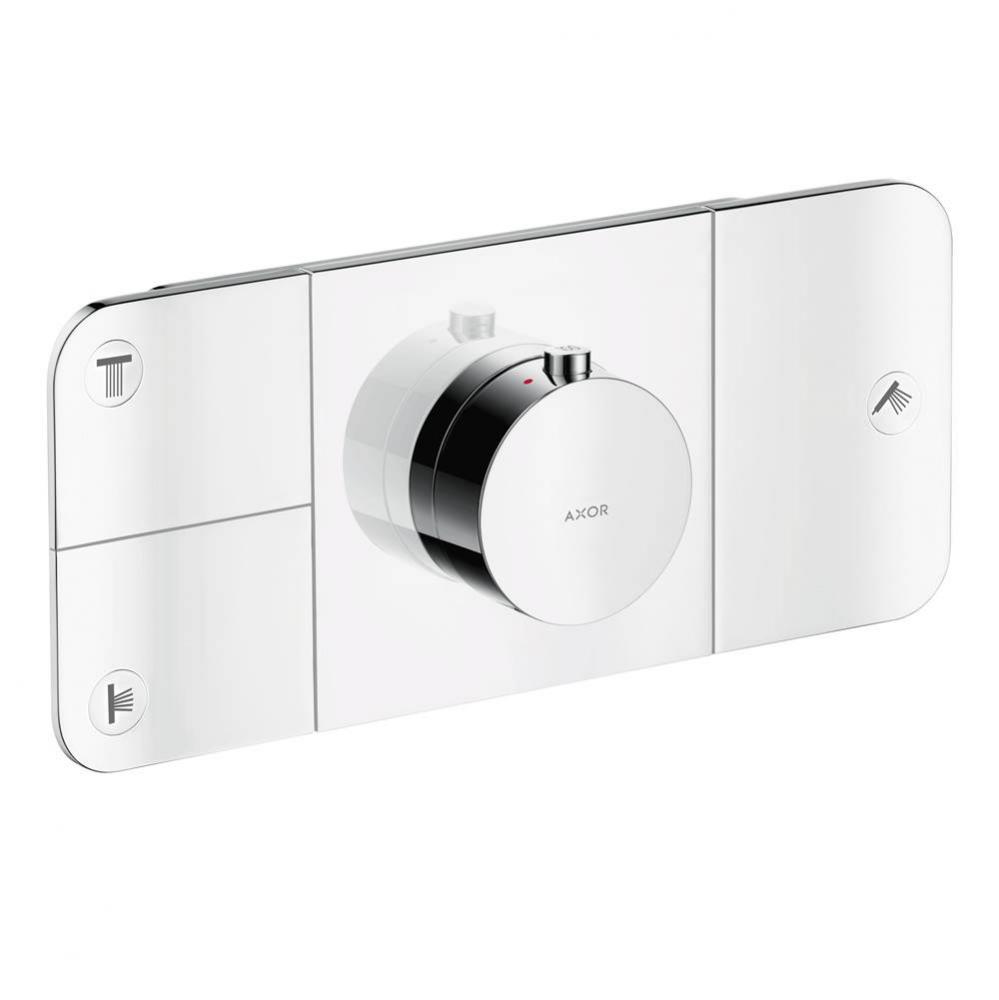 AXOR ONE Thermostatic Module Trim for 3 Functions in Chrome