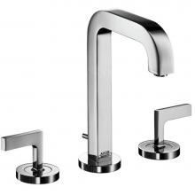 Axor 39135001 - AXOR Citterio Widespread Faucet 170 with Lever Handles and Pop-Up Drain, 1.2 GPM in Chrome