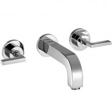 Axor 39147001 - AXOR Citterio Wall-Mounted Widespread Faucet with Lever Handles, 1.2 GPM in Chrome
