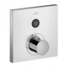 Axor 36714001 - AXOR ShowerSelect Thermostatic Trim Square for 1 Function in Chrome
