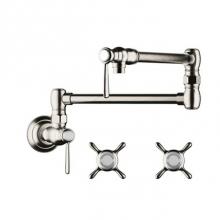 Axor 16859831 - AXOR Montreux Pot Filler, Wall-Mounted in Polished Nickel
