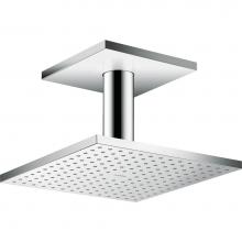 Axor 35319001 - AXOR ShowerSolutions Showerhead 250 Square 2-Jet Ceiling Connection, 1.75 GPM in Chrome