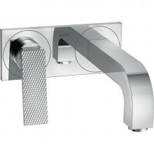 Axor 39171001 - AXOR Citterio Wall-Mounted Single-Handle Faucet Trim with Base Plate- Rhombic Cut, 1.2 GPM in Chro