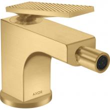 Axor 39201251 - AXOR Citterio Single-Hole Bidet Faucet with Pop-Up Drain- Rhombic Cut, 1.5 GPM in Brushed Gold Opt
