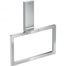 Axor 42623000 - AXOR Universal Rectangular  Towel Ring in Chrome