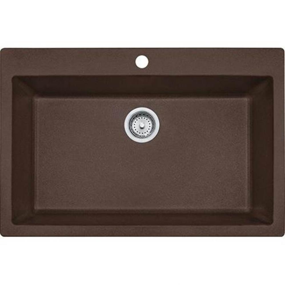 Granite Mocha Lge Sgl Bowl