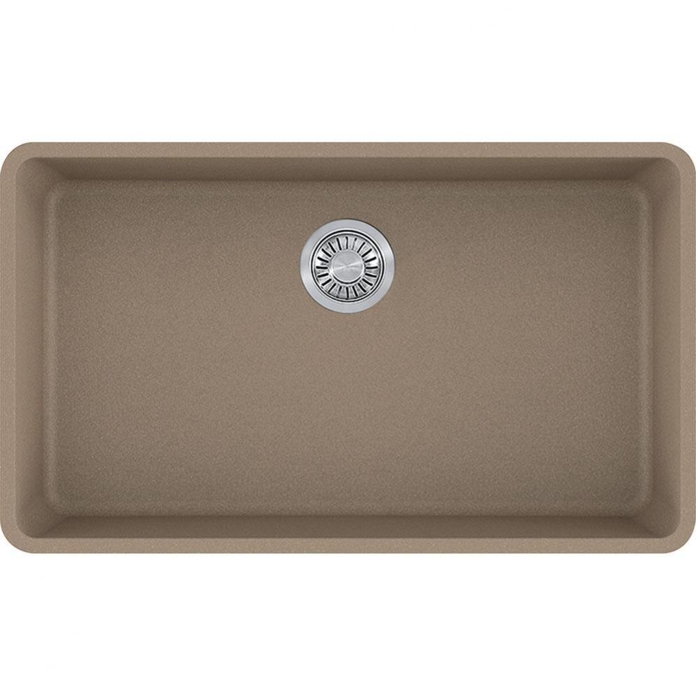 Kubus Undermountgranite Oyster Sgl 36Cab