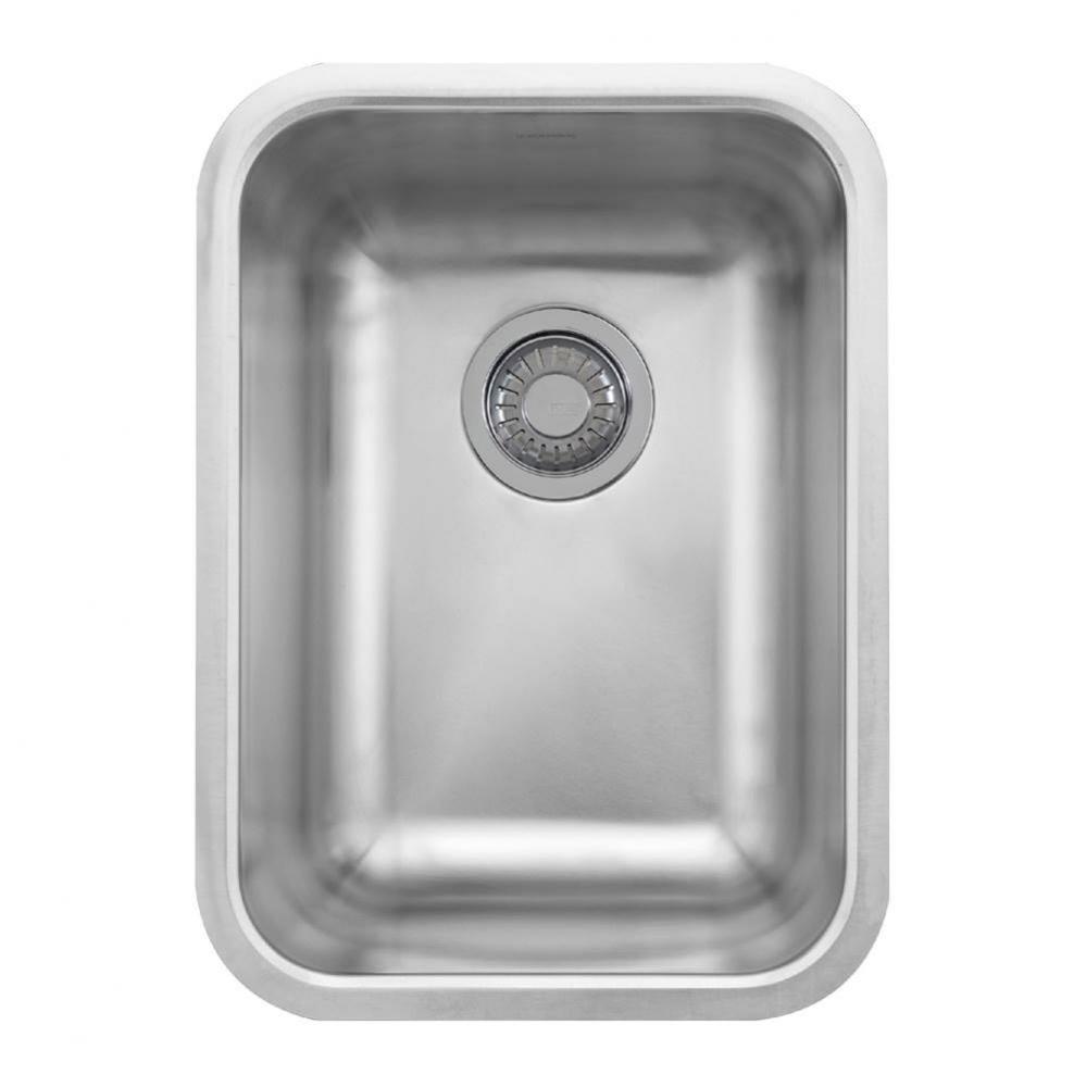 Grande 13.75-in. x 18.7-in. 18 Gauge Stainless Steel Undermount Single Bowl Prep/Bar Sink - GDX110
