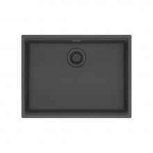 Franke MAG11023ADA-SLG - Franke Maris Undermount 25-in x 18.94-in Fragranite ADA Single Bowl Sink in Slate Grey