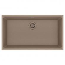 Franke MAG11031-OYS - Franke Maris Undermount 33-in x 18.94-in Fragranite Single Bowl Kitchen Sink in Oyster