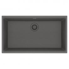 Franke MAG11031-SHG - Franke Maris Undermount 33-in x 18.94-in Fragranite Single Bowl Kitchen Sink in Stone Grey