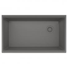 Franke MAG11031OW-SHG - Franke Maris Undermount 33-in x 19.31-in Fragranite Single Bowl Kitchen Sink in Stone Grey