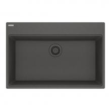 Franke MAG61029-SLG - Franke Maris Dual Mount 31-in x 20.88-in Fragranite Single Bowl Kitchen Sink in Slate Grey