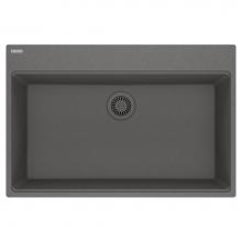 Franke MAG61031-SHG - Franke Maris Dual Mount 33-in x 22-in Fragranite Single Bowl Kitchen Sink in Stone Grey