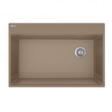 Franke MAG61031OW-OYS - Franke Maris Dual Mount 33-in x 22-in Fragranite Single Bowl Kitchen Sink in Oyster