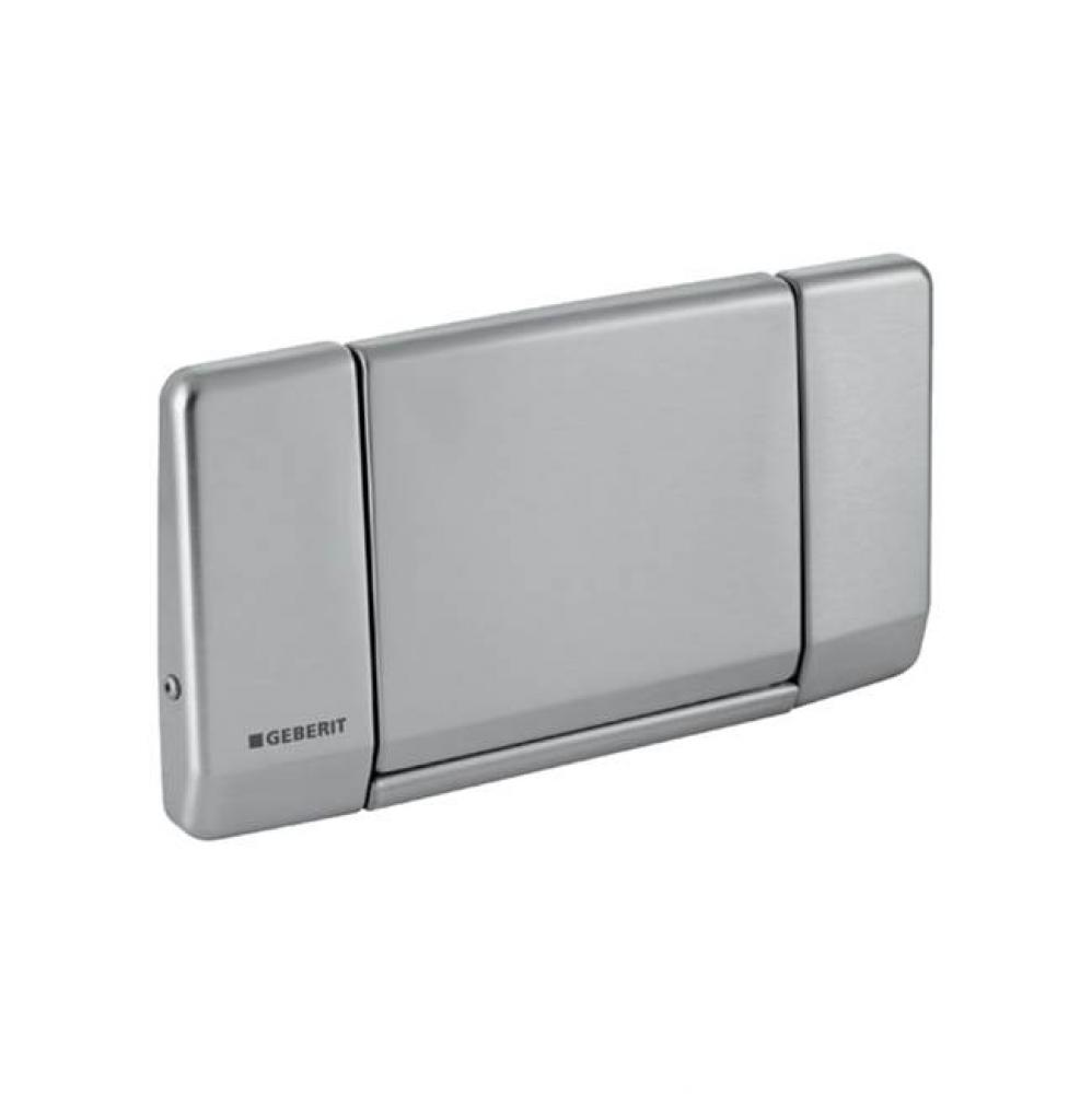 Geberit Highline actuator plate for stop-and-go flush, screwable: stainless steel, brushed