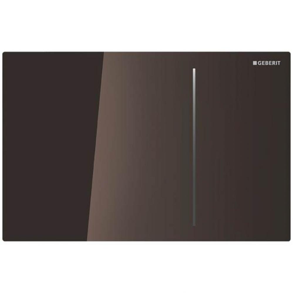 Geberit actuator plate Sigma70 for dual flush, for Sigma concealed cistern 12 cm: glass umber