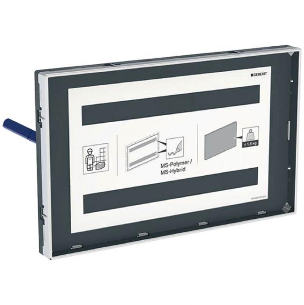 Geberit Sigma cover plate, surface-even, with sight frame: customised
