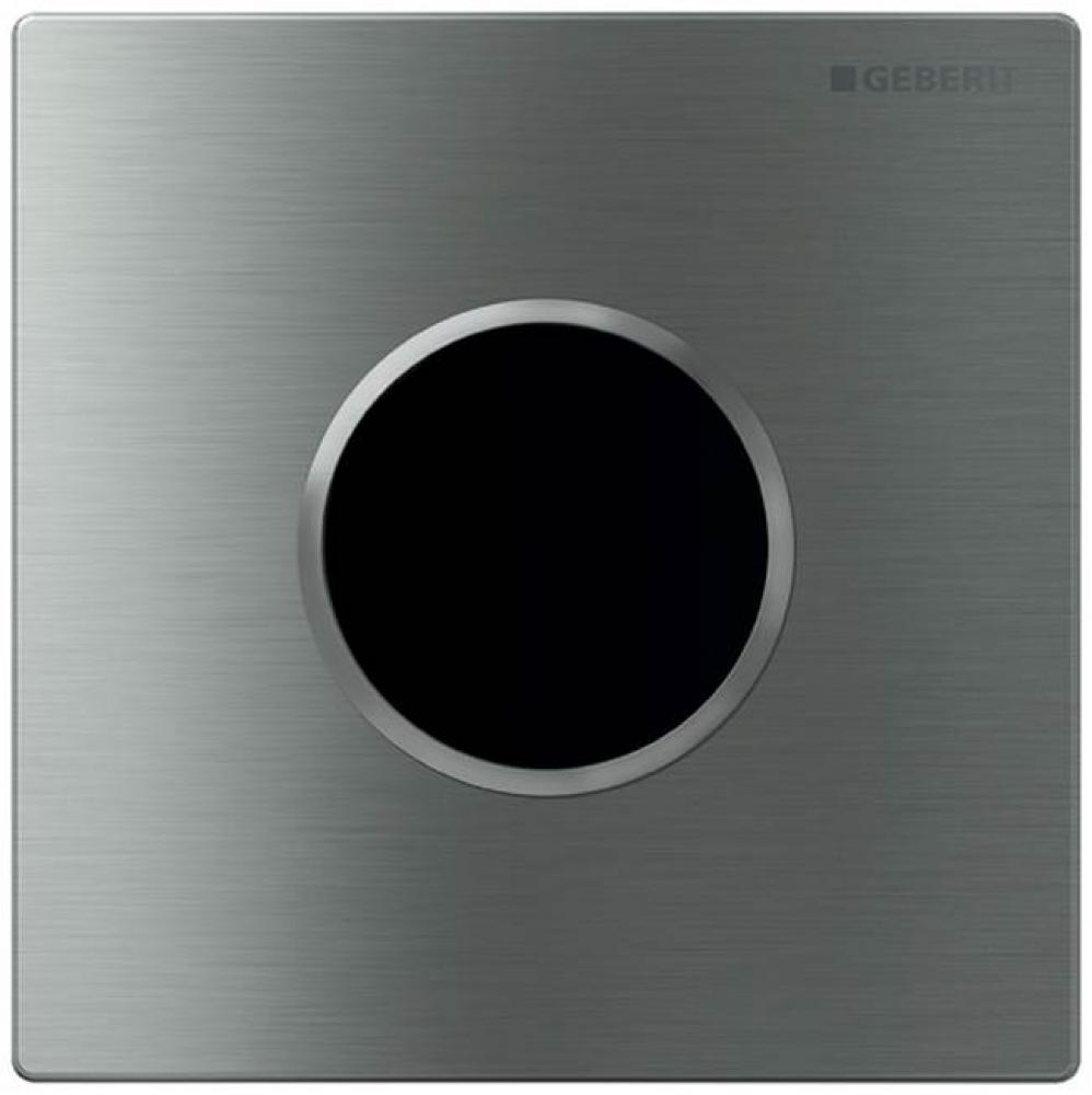 Geberit urinal flush control with electronic flush actuation, mains operation, Type 10 cover plate