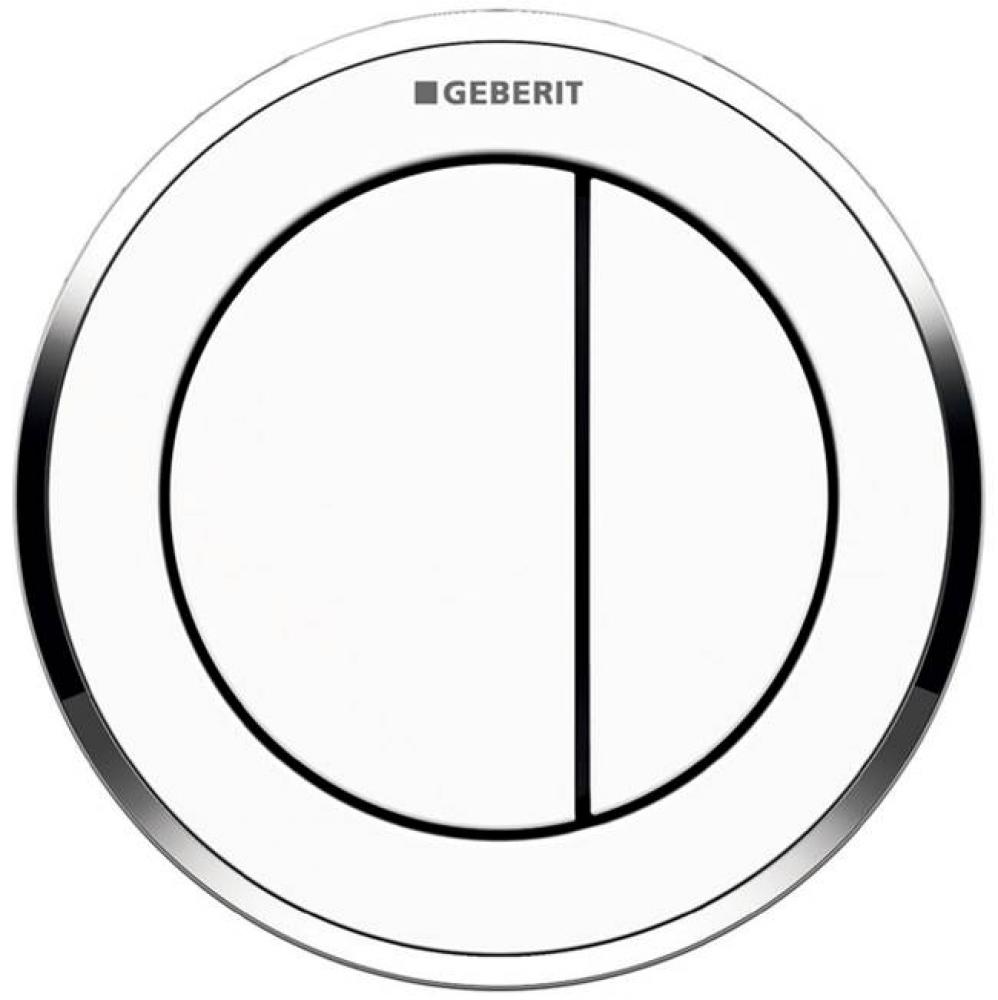 Geberit Type 10 remote flush actuation, pneumatic, round, for dual flush, for Sigma concealed cist