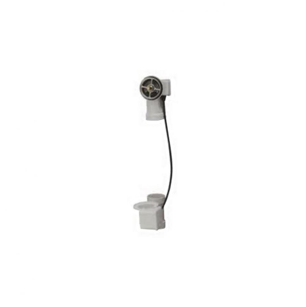 Geberit bathtub drain with turn handle, d52, length 24 cm, PP: D.38mm