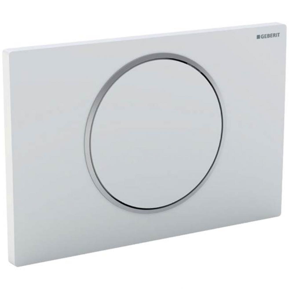 Geberit showroom actuator plate Sigma10, stop-and-go flush: stainless steel brushed/polished/brush