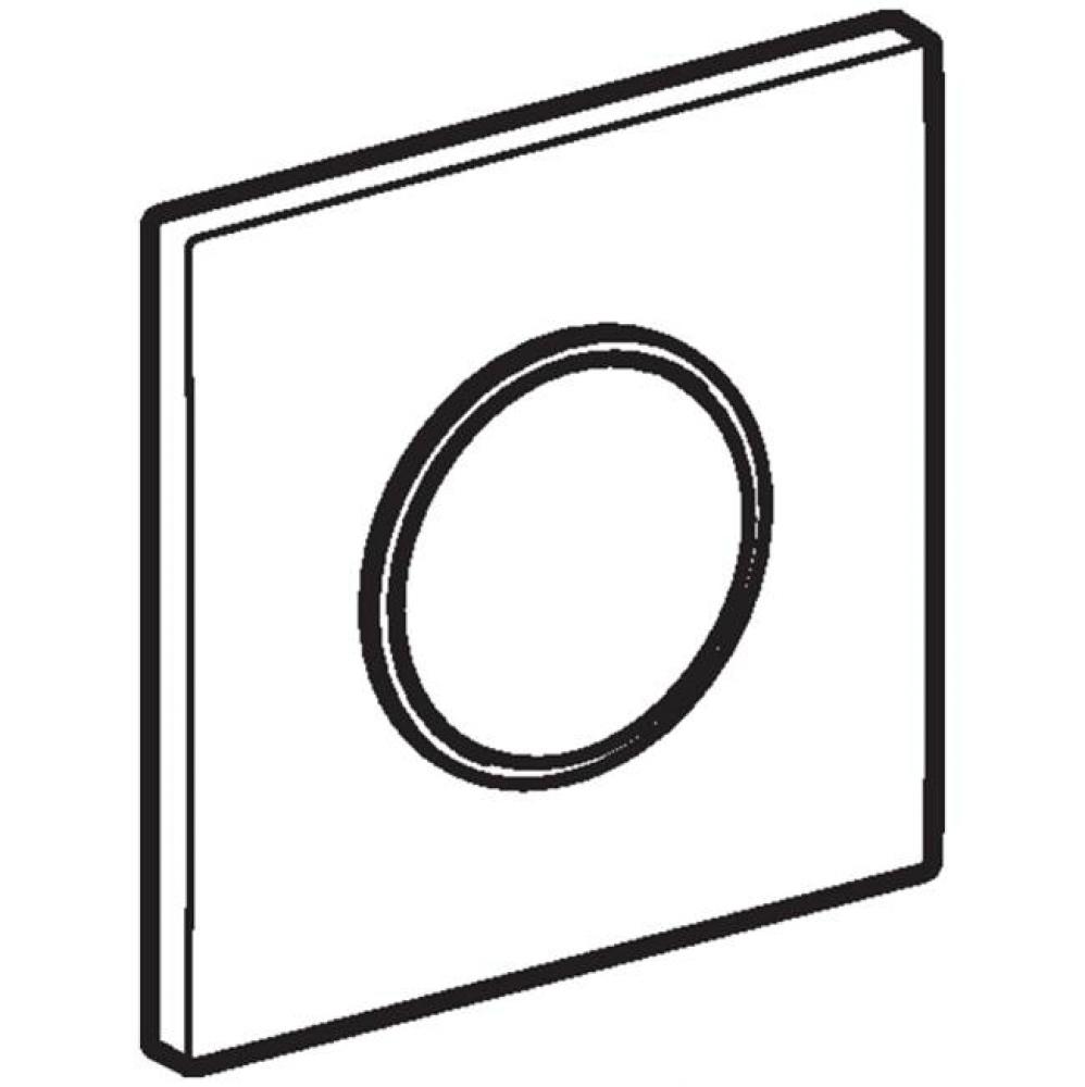 Geberit Type 10 actuator plate for urinal flush control with pneumatic flush actuation, round: Pla