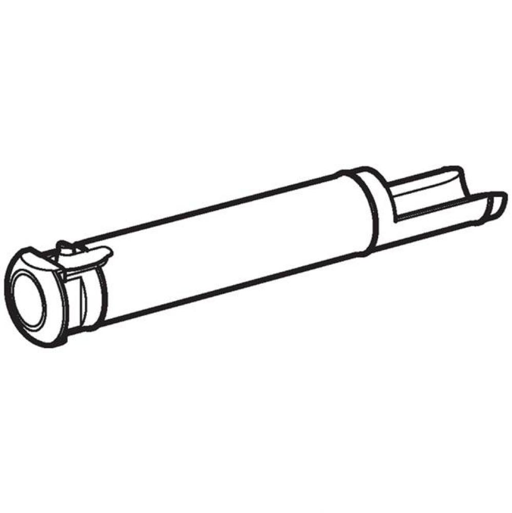 Geberit flow limiter for urinal flush control with electronic or pneumatic flush actuation