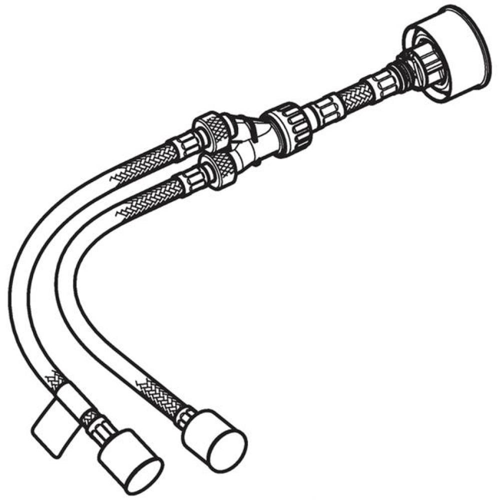 Geberit reinforced braided hose for hydraulic servo lifter, for Omega concealed cistern 12 cm