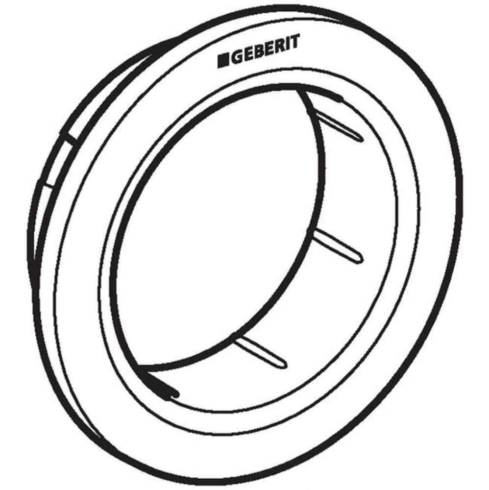 Geberit collar for Type 01 remote flush actuator, round, furniture actuator: white alpine