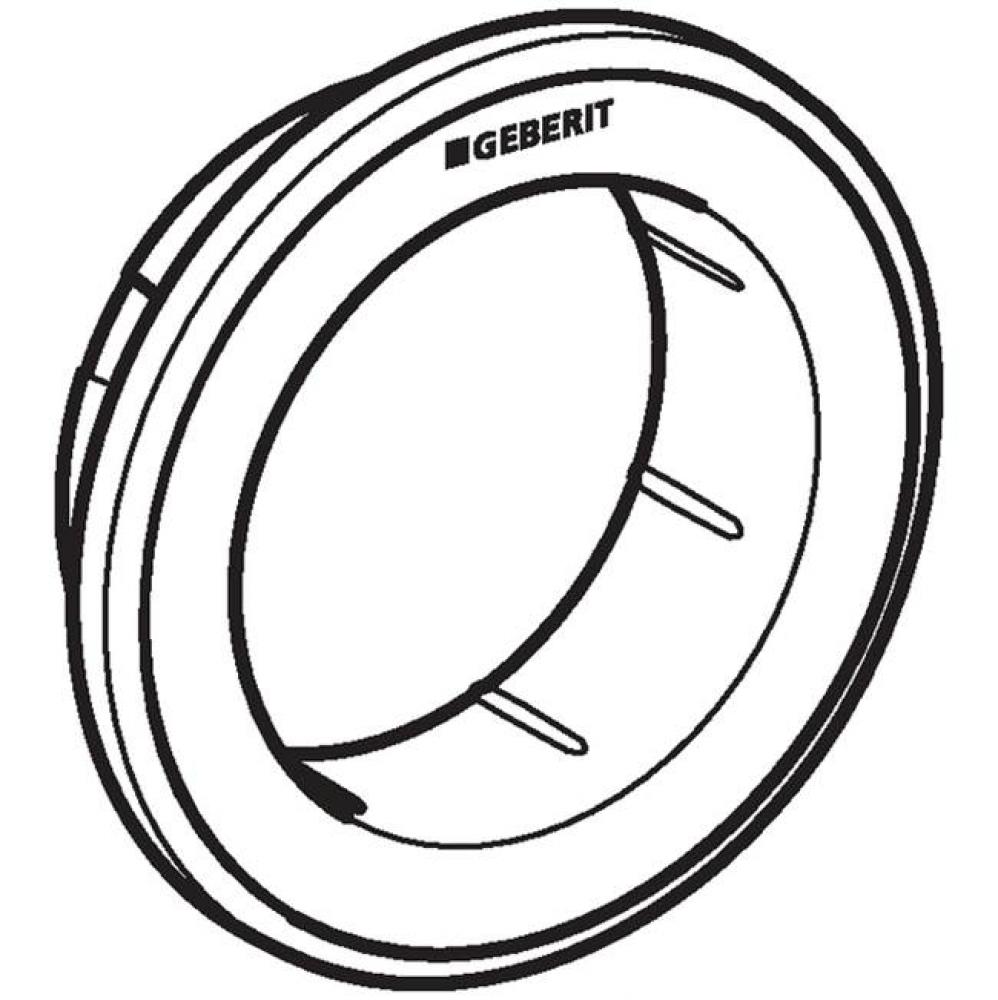 Geberit collar for Type 10 remote flush actuator, round, furniture actuator: Collar: white, Design