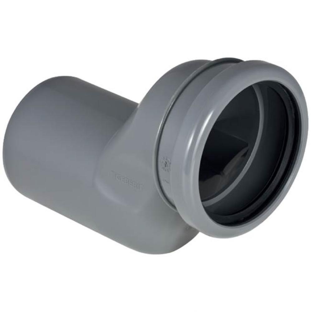 Geberit straight connector set for wall-hung WC, stepped by 5 cm: grey