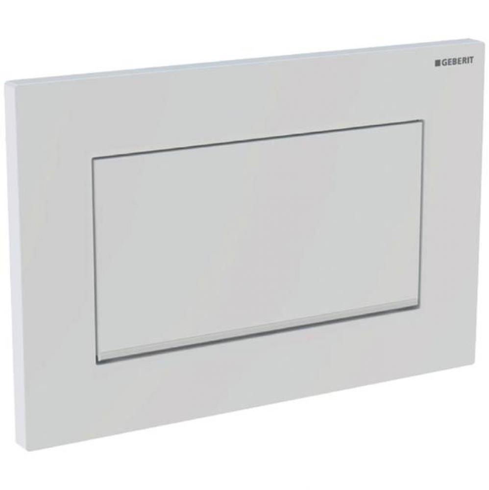 Geberit showroom actuator plate Sigma30, stop-and-go flush: gold-plated