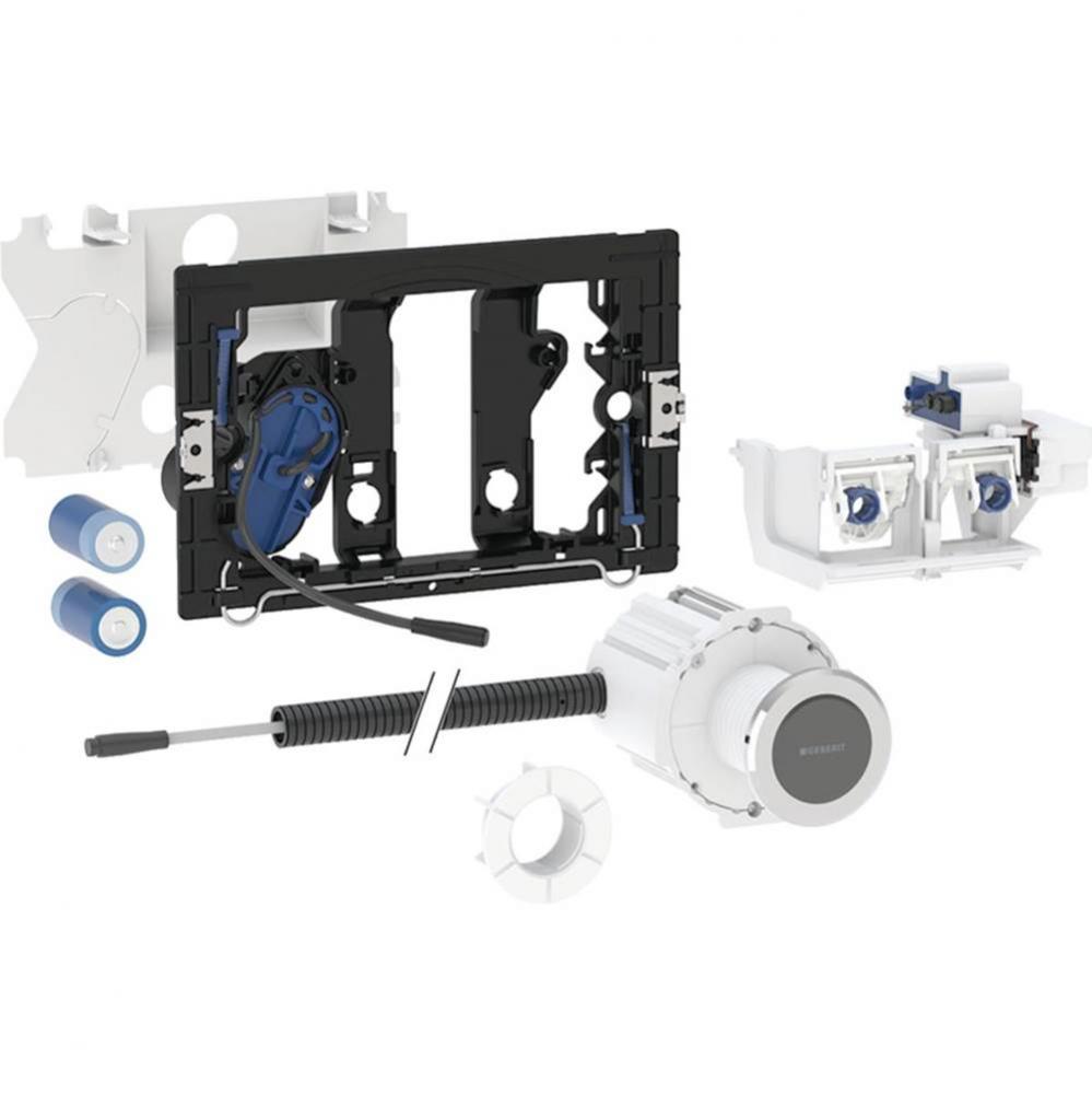 Geberit electronic WC flush control, battery operation, for Sigma concealed cistern 12 cm, with Ty